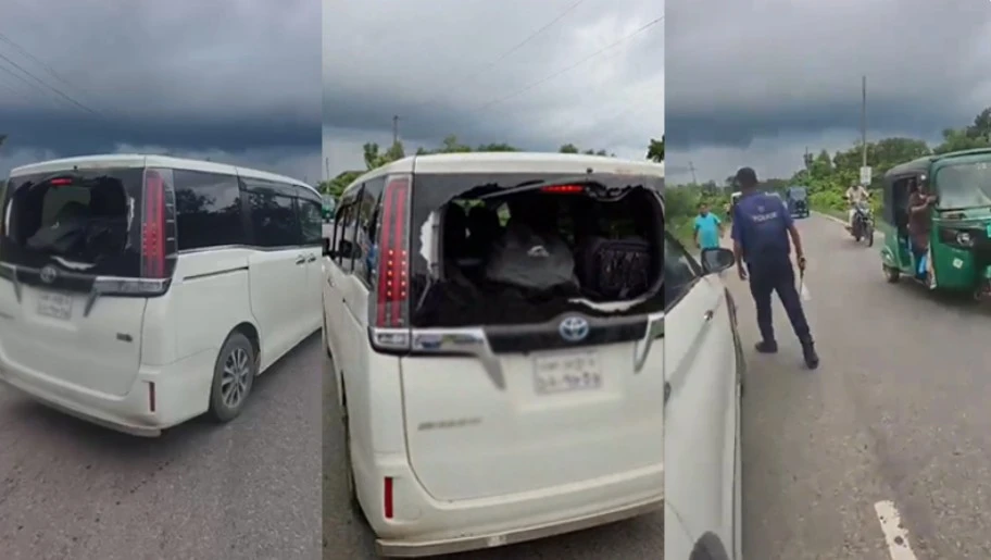 গোপালগঞ্জে এনসিপির পদযাত্রায় হামলা, সারজিস আলমের গাড়ি ভাঙচুর